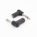 Pikkukuva 4 / 5: 3,5 mm:n oikea kulma 6,35 mm:n TRS-sovitin, 6,35 mm:n uros 3,5 mm:n naaras