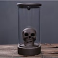Miniatyrbillede 5 af 5: Håndlavet keramisk tilbagestrømning røgelsesholder med LED-lys og Acry