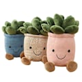 Miniatyrbillede 1 af 5: Realistiske sukkulent planter plys legetøj ornamenter potteplanter Pil