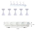 Miniatyrbillede 5 af 5: 2 stk. Akryl Fingernegl DIY Nail Art Display Stand Træningsfin