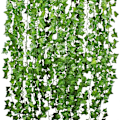 Miniatyrbillede 1 af 5: Kunstig Vedbend Planter Girlande Vinstok 12 Stk Udendørs Kunstig Vedbend