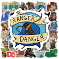 Miniatyrbillede 3 af 5: 50 stk. Dungeons & Dragons OL graffiti-klistermærker til bærbar computer, bil, tr
