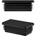 Miniatyrbilde 3 av 4: 7 stk plugg for rektangulært rørlokk 60x30 mm svart, plastendehette