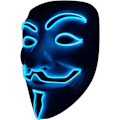 Miniatyrbilde 1 av 5: LED lysmaske V for Vendetta maske EL Wire lys opp Halloween