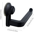 Miniatyrbillede 2 af 5: (sort) Selvklæbende toiletrulleholder, klæbende toiletrulle