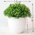 Miniatyrbilde 3 av 4: Kunstige planter Bonsai lite tre potteplanter falske blomster Potte