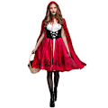Pikkukuva 2 / 5: Halloween-koristeet Punahilkka-asu Hupullinen viitta