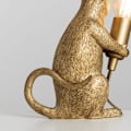 Miniatyrbilde 5 av 5: Moderne metallisk gullmalt rottedesign bordlampe dyremus l