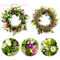 Miniatyrbillede 3 af 4: 45 cm blomsterkrans til hoveddør, hjem, vindue, væg, bryllup, p