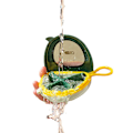 Miniatyrbild 1 av 5: Bärbar rutnät pillerfodral multifunktionell mini fågel smyckesförvaring