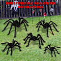 Miniatyrbilde 4 av 5: Halloween edderkopp dekorasjoner, 5 pakke gigantiske hårete edderkopp store Rea
