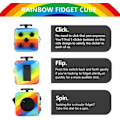 Miniatyrbild 2 av 5: Finger Vent Toys Decompression Infinite Rubik's Cube Magic Decomp