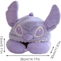 Pikkukuva 4 / 5: Violetti matkan muotoinen niskatyyny, matkatyyny hupulla, lento