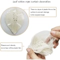 Miniatyrbilde 4 av 5: Set med 2 håndvevde gardinholdere, gardinholdere tau blad C