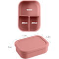 Miniatyrbillede 5 af 5: Silikone Bento-madkasser Frokostbeholder, Lækagesikker Frokostbeholder,