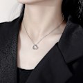 Miniatyrbild 2 av 3: Silver Hjärtformad Halsband, Vackert Kärleks Smycke, för Fru/Mamma