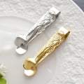 Miniatyrbilde 1 av 4: Mini serveringstenger, 4 tommers rose rustfritt stål sukkerbittenger,