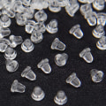 Miniatyrbilde 1 av 5: Stud Back 200 stk Ørebak Myk Transparent Øre Sikkerhetsbak