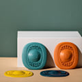 Miniatyrbillede 2 af 3: 4 stk. afløbspropper, afløbshårstopper, silikone afløbspropper hårstopper brusebad afløbsdæksler til badeværelse køkkenvask (orange)