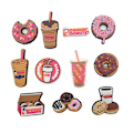 Miniatyrbillede 1 af 5: 11 donuts, mælkete, søde træsko, blomstersko spænder, aftagelige s