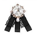 Miniatyrbilde 4 av 5: Skjorte Sløyfe Krage Blonder Elegant Håndlaget Sløyfe Slips Dress C