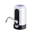 Pikkukuva 1 / 3: Vedenpullopumppu, koti- ja toimistokäyttöön sopiva USB-latauksella toimiva sähköinen juomaveden annostelulaite, yhteensopiva 4,5L pullon kanssa 5L 7,5L 10L 11,3L 15L 18,9L (valkoinen)