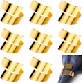Miniatyrbillede 1 af 5: 8 stk. Guld Servietringe Metal Servietringe til Bryllup Middag Hvile