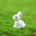 Miniatyrbild 5 av 5: Set med 10 miniatyr kanin prydnader för fe trädgård