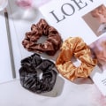 Miniatyrbild 4 av 5: 6 st satin hårscrunchies mjuka elastiska hårband, stora hårscrunchies