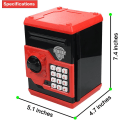 Miniatyrbilde 3 av 5: Elektronisk sparegris med automatisk penge rulle, Mini ATM Safe