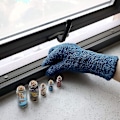 Miniatyrbilde 5 av 5: 2 par mikrofiber støvkluter for bilvask, vaskbare rengjøringshansker for kjøkken, husrengjøring, biler, lastebiler, speil, lamper, persienner