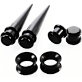Miniatyrbillede 5 af 5: 50 stk. ørestrækningssæt 14G-00G - Akryl Tapers og Plugs