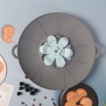 Pikkukuva 1 / 5: Vuotamaton silikonikansi kattiloille, pannuille, keittiöön (harmaa)