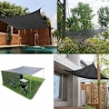 Miniatyrbillede 2 af 5: 3x4M Skyggenet, 95% UV Solbeskyttelse Net Skyggeklud, Vindtæt