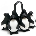 Miniatyrbilde 1 av 5: 3 i 1 egg holder for matlaging, oppbevaring og servering, pingvinform