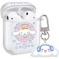 Miniatyrbillede 1 af 5: Airpods 2/1 Etui, Søde Store Ører Blå Prik med Sjovt Kawaii Keychai