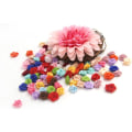 Miniatyrbillede 2 af 5: 100 stk./parti Mini Håndlavede Satin Rose Båndstof Rosetter Blomst
