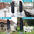 Miniatyrbillede 3 af 5: Patio Paraply Betræk Vandtæt Udendørs Anti-UV Paraply Betræk wi