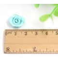 Miniatyrbillede 5 af 5: 100 stk./parti Mini Håndlavede Satin Rose Båndstof Rosetter Blomst