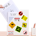 Miniatyrbillede 5 af 5: 100 advarselsskilte, slogans, advarselsskilte klistermærker, personlige d