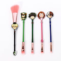 Miniatyrbild 1 av 5: My Hero Academia Makeup-borstar Set, Rosa Syntetisk Mjuk Fiber Br