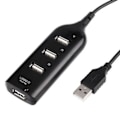 Miniatyrbillede 1 af 3: USB 2.0 Hub til 4 porte Sort