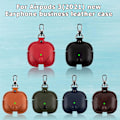 Miniatyrbild 5 av 5: AirPods 3 3rd Generation Case Cover 2021 Läder med nyckelring, S