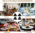Miniatyrbillede 3 af 4: 4 stk. Lysestage, Retro Lysestager til Middag, til