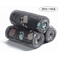 Pikkukuva 1 / 5: 3 kappaletta harmaa Paw Ultra-Soft Plush Koira/Kissa Peitto Medium (80 * 70