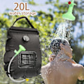 Miniatyrbilde 3 av 5: Solardusjpose for camping, 20L bærbar solardusjpose