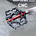Miniatyrbillede 5 af 5: MTB cykelpedaler 9/16 tommer CNC aluminiumlegering platform pedaler lette