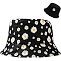Miniatyrbillede 1 af 5: Dame Fiskerhat Solhat Visor Hatte Reversible Foldbar Spand