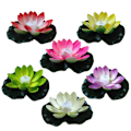 Miniatyrbillede 1 af 3: Flydende lanterne LED Lotus Lotus lampe, velsignelse og ønskelampe, EVA-materiale, amfibietype