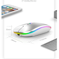 Miniatyrbilde 4 av 4: Bluetooth-mus for iPad, trådløs mus for Macbook Air/mac/pc/l